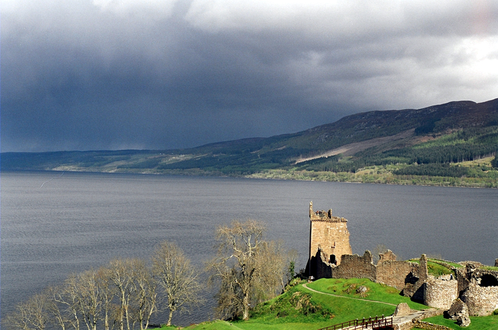 The famous loch ness lake